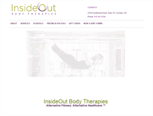 Tablet Screenshot of insideoutbodytherapies.com